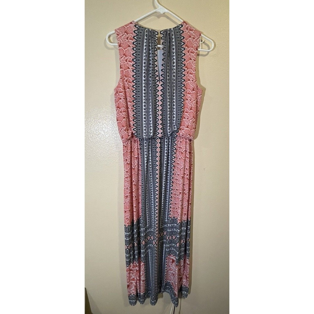 London Style Collection Dress Size 8 Paisley Print Long - Picture 6 of 6
